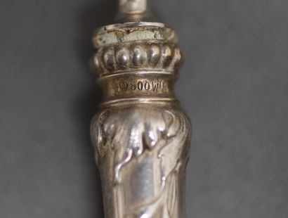 Lot: 
- Cutlery, handles in silver-coated...