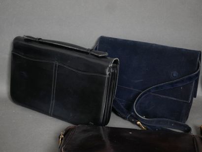 CELINE Paris 
Four bags in black, brown and...