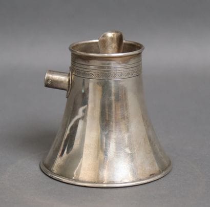 Verseuse in silver 900°/°° engraved with...