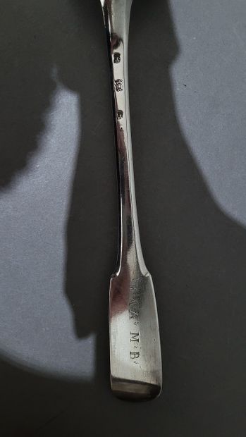 Cuillère à ragout en argent 950°/°°, modèle...
