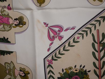 HERMES Paris
Carré en soie modèle Huile rafraichissante...
