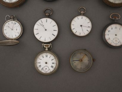 Lot de montres de gousset, chronographes...