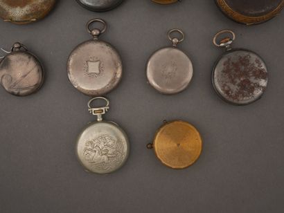 Lot de montres de gousset, chronographes...