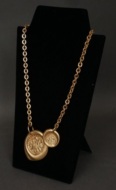 MONNAIE DE PARIS 
Collier en or jaune 18k...