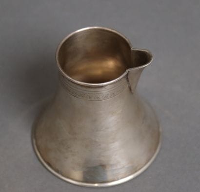 Verseuse in silver 900°/°° engraved with...