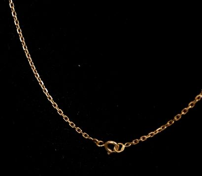BACCARAT :
Pendentif fleur en cristal teinté...