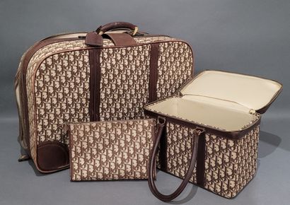 Christian DIOR 
Jacquard canvas and brown...