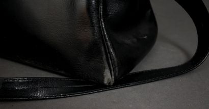 HERMES Paris 
Kelly bag in black box calfskin,...