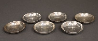 A 900°/°° silver dish set with a Lebanese...