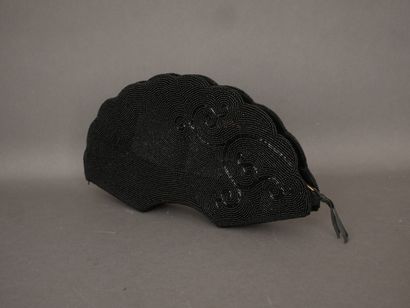 Pochette du soir de forme demi'lune en tissus...