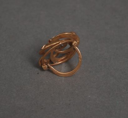 Coulant en or jaune 18k serti de petites...