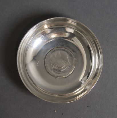 A 900°/°° silver dish set with a Lebanese...