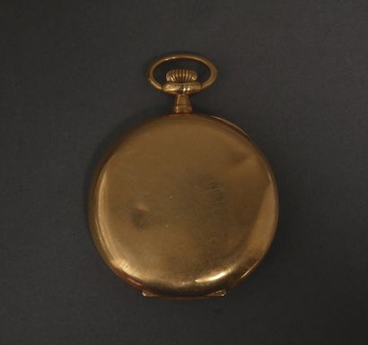 Montre de gousset en or jaune 18k, cadran...