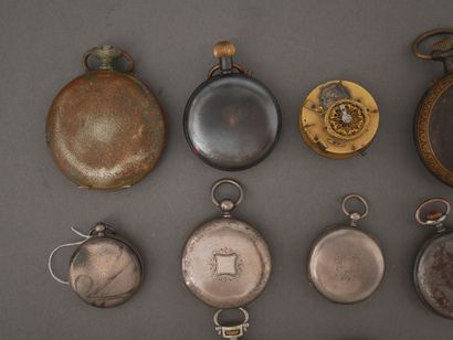 Lot de montres de gousset, chronographes...