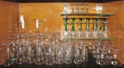 BACCARAT
PARTIE DE SERVICE DE VERRES à pied...