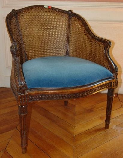 PETIT FAUTEUIL DE BUREAU cannée à dossier...
