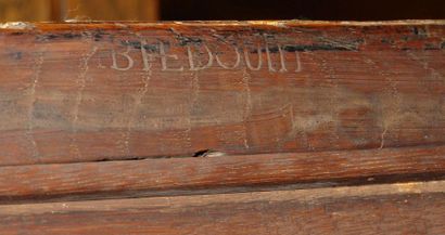SECRETAIRE DROIT DE DAME en bois de placage...