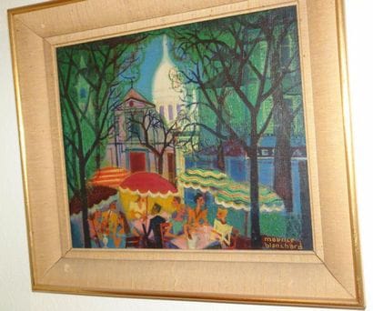 Maurice Blanchard
Terrasse animée à Montmartre...