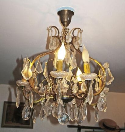 Petit lustre verroterie