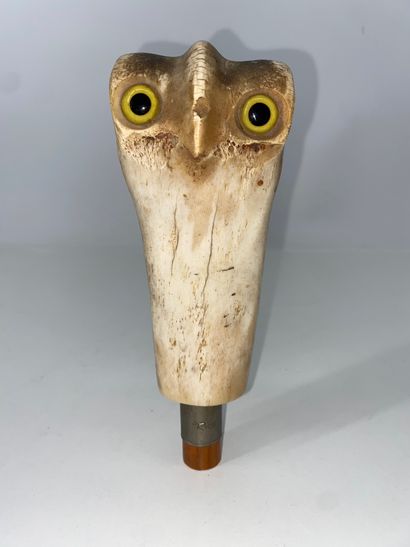 Bone and sulfide sculpture in the shape of...