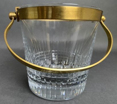 BACCARAT Cut crystal ice bucket, Nancy model,...