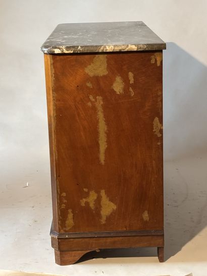 Bedroom furniture in light-stained wood,...