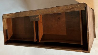 Bedroom furniture in light-stained wood,...