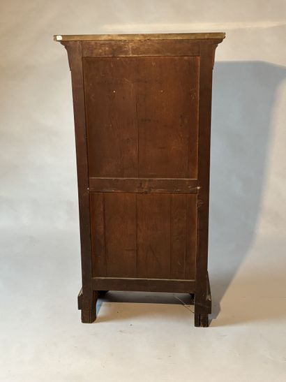 Secretary with flap in light-colored veneer...