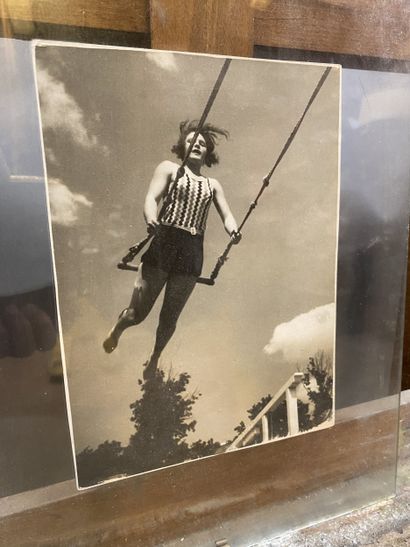 Modern school The swing Black and white photograph,...