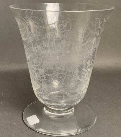 BACCARAT Michelangelo-model crystal vase...