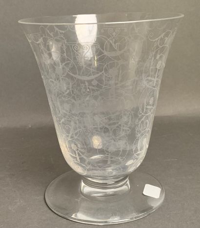 BACCARAT Michelangelo-model crystal vase...