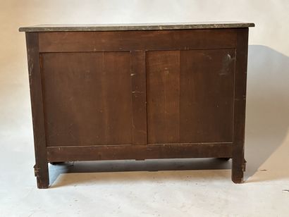 Bedroom furniture in light-stained wood,...