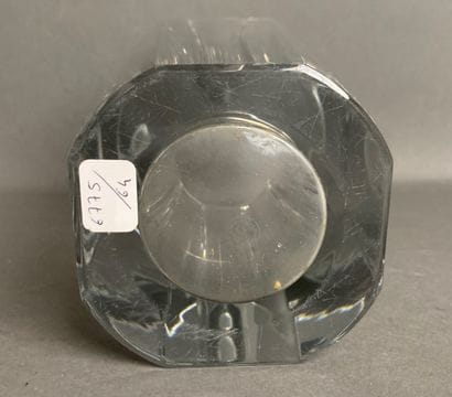 BACCARAT Cutaway crystal vase, marked H:...
