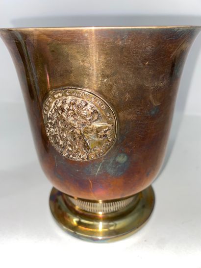 Lot comprising: - 1 pewter soliflore vase...