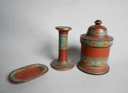 ENGLISH TERRA COTTA
A terracotta desk set...