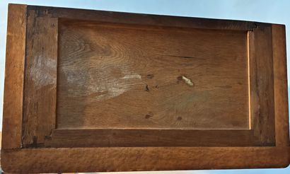Secretary with flap in light-colored veneer...