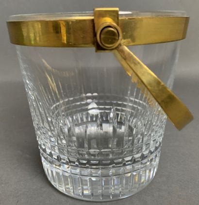 BACCARAT Cut crystal ice bucket, Nancy model,...