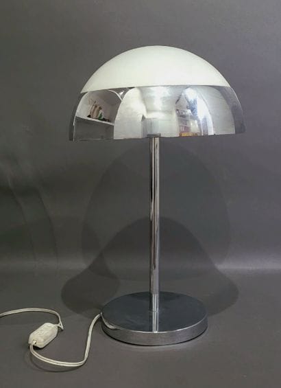 Maison Jean PERZEL Desk lamp with hemispherical...