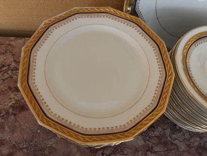 LIMOGES Coffee and cake service in white...