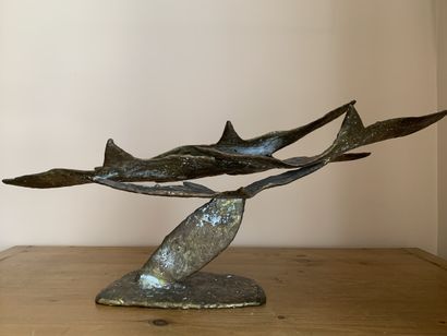 Pierre MANOLI (1927-2001)
Envol de mouettes
Sculpture...