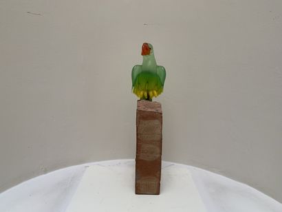 Ecole contemporaine
Perroquet
Sculpture en...