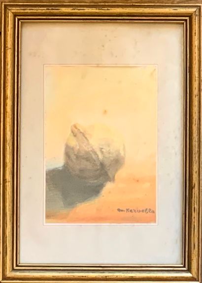 Marcel KERVELLA (1930-)
Noix
Gouache signée...