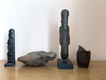 Lot d'objets océaniens et divers
