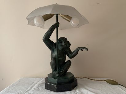 Max LE VERRIER (1891 - 1973).
Pluie ou Singe...