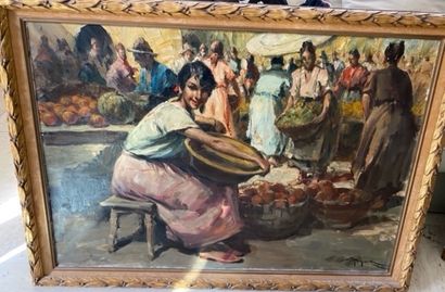 Richard DURANDO TOGO (1910- ?) 
La marchande...