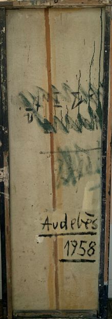 René AUDEBES (1922-1993)
Personnage assis...