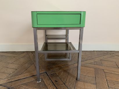 Bureau d'enfant à piètement en métal tubulaire...
