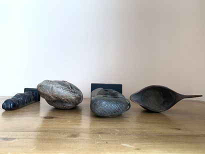 Lot d'objets océaniens et divers