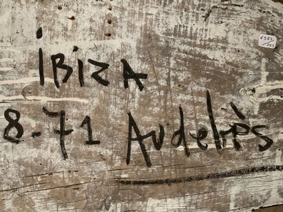 René AUDEBES (1922-1993) 
Ibiza
Huile sur...