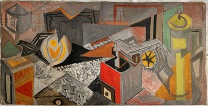 Armand MEFFRE (1929-2009)
Nature-morte cubisante
Gouache...